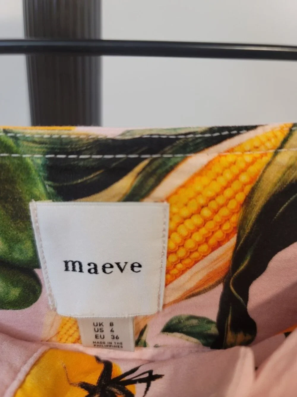 Anthropologie Maeve High-Rise Print Crop Wide-Leg Pants Pink Veggie Size 4 NWT